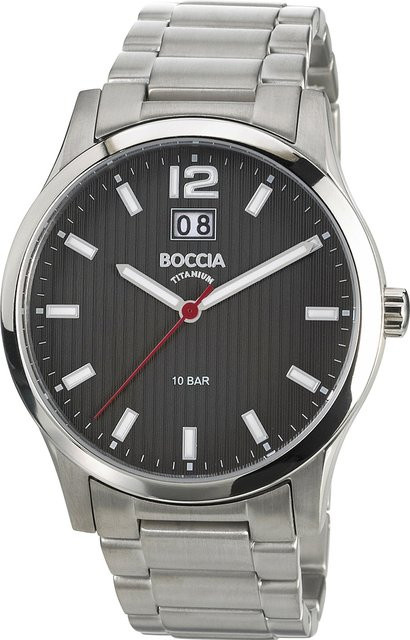 Boccia Herrenuhr, Quarz, Titanium, Schwarz, 42 mm, 10 ATM - Bild 1