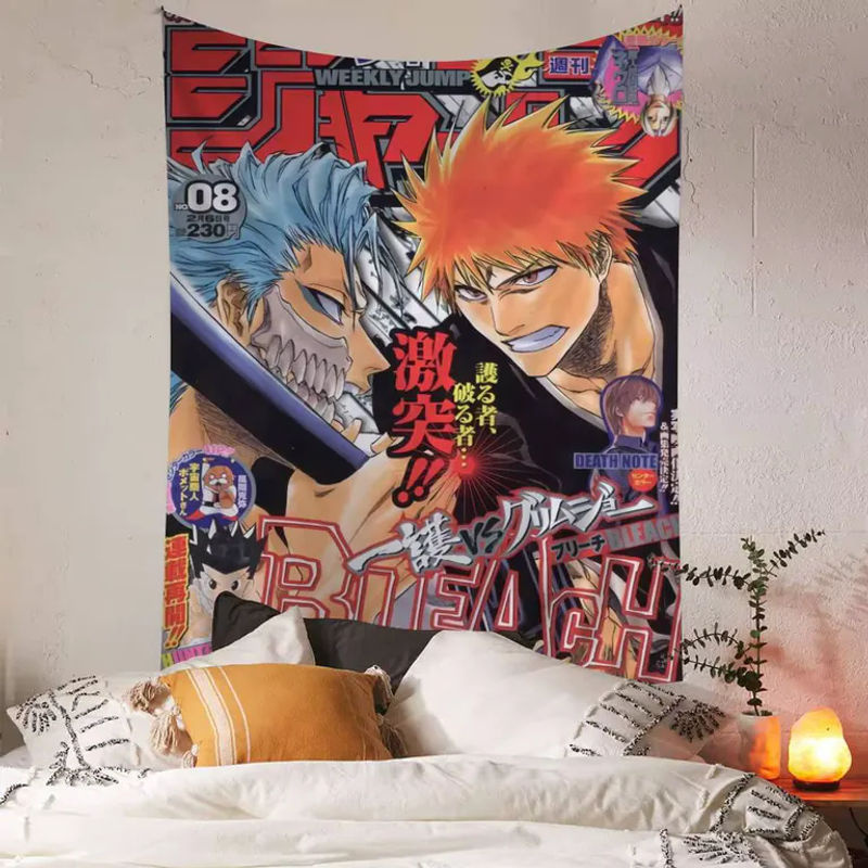 Japanische B-Bleach Hippie Wandteppiche im Bohemian Stil, mehrfarbig, Rechteckig, B/H: 50 x 70 cm - Bild 5