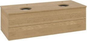 V&B Waschtischunterschrank Antao ohne Frontstruktur in Eiche Honig, B/T/H: 120 x 50 x 50 cm - Bild 1