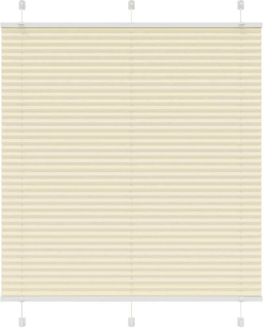 vidaXL Plissee Creme halbtransparent aus Polyester B: 115 cm, H: 150 cm - Bild 1