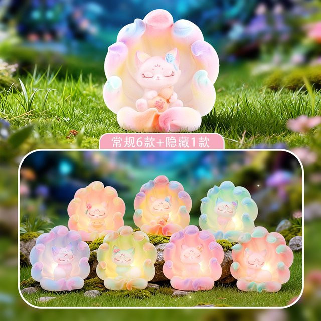 52TOYS Neun-Schwänziger Fuchs Galaxie-Traumfigur Blindbox, Leuchtende Figuren, Einzelfigur - Bild 1