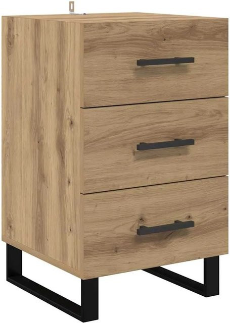 vidaXL Nachttisch Artisan-Eiche in Braun aus Holzwerkstoff, B/T/H: 40 x 40 x 66 cm - Bild 1