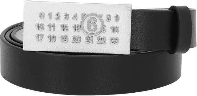 Maison Margiela Gürtel, Metallschnalle, black, Damen - Bild 1