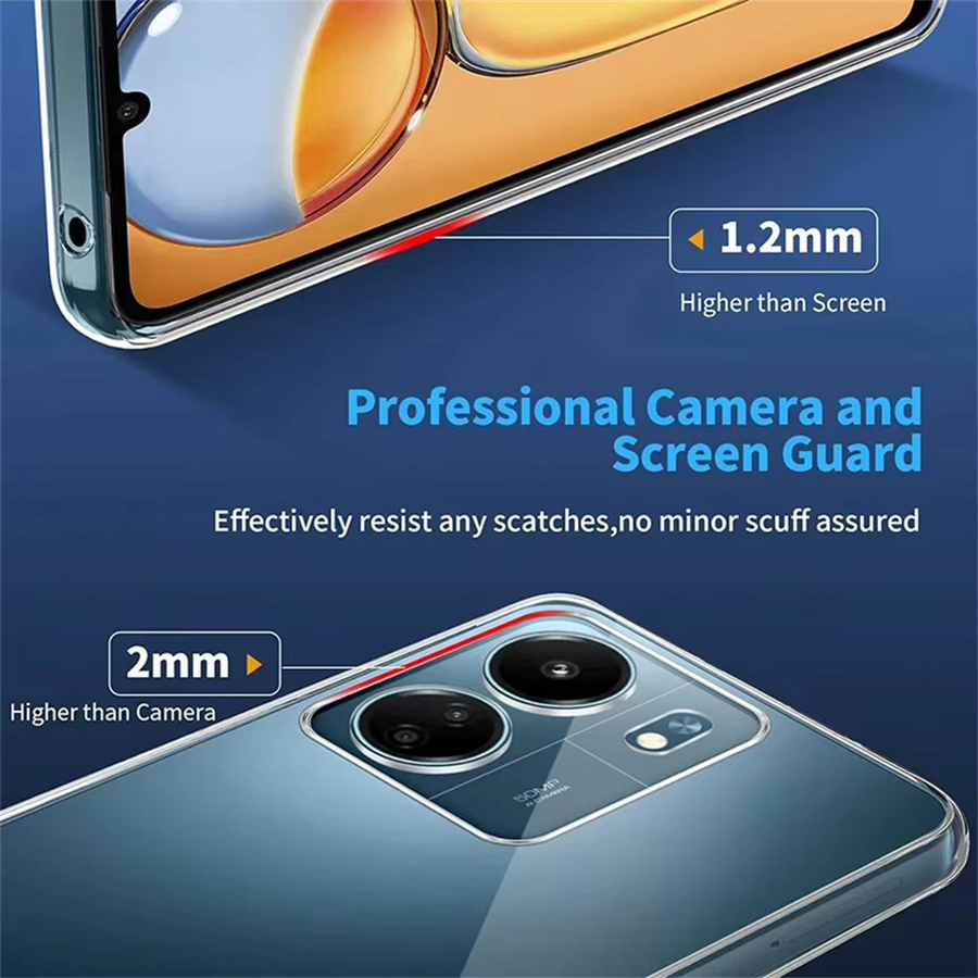 Ultradünne transparente Handyhülle aus weichem TPU für Xiaomi Redmi 15 5G, 14C, 13C, 12C, 10C, 9C und Redmi Turbo 4 K90 K80 K70 Pro Ultra - Bild 4