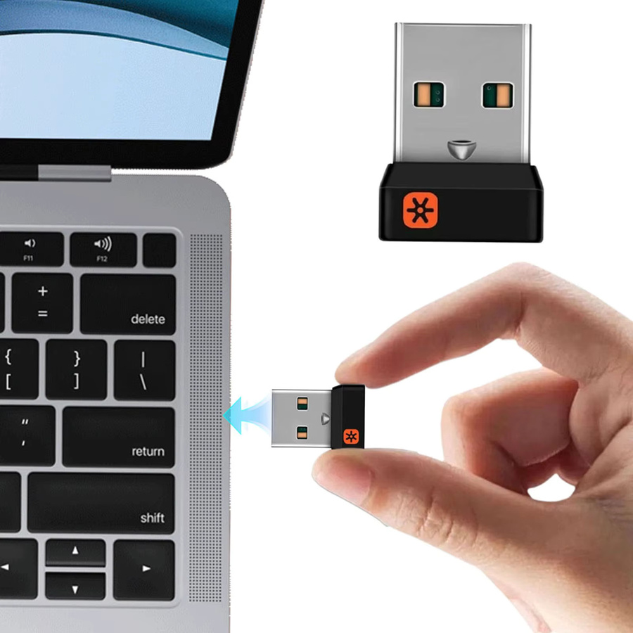 Logitech Unifying USB-Empfänger in Schwarz für Maus und Tastatur - Bild 2