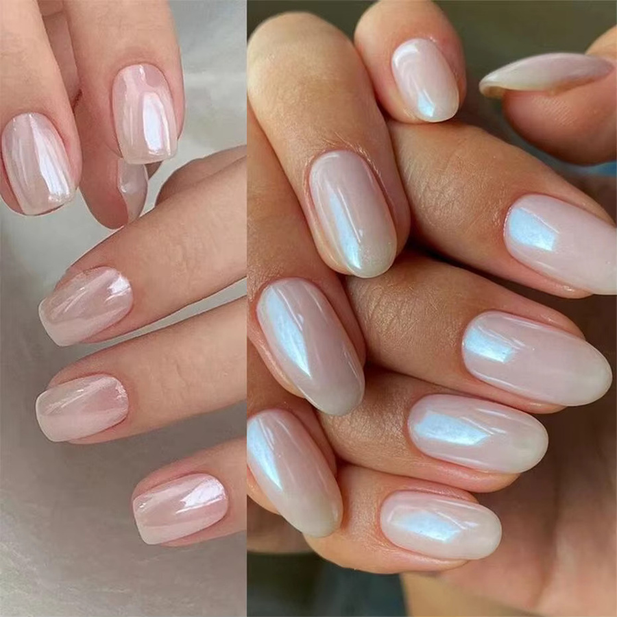 Full Beauty Nail Art Puder, Pearl White, Glänzend - Bild 5