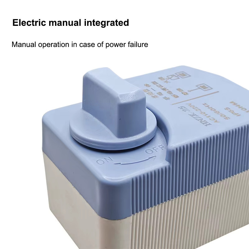 Acarps Elektrischer Kugelhahnantrieb mit manueller Schalterfunktion, IP65 wasserdichter motorisierter Stellmotor, Farbe: Blau - Bild 2