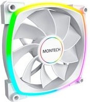 Montech RX140 PWM ARGB Reverse Gehäuselüfter, Weiß, B/H/T: 140 x 140 x 25 mm - Bild 1