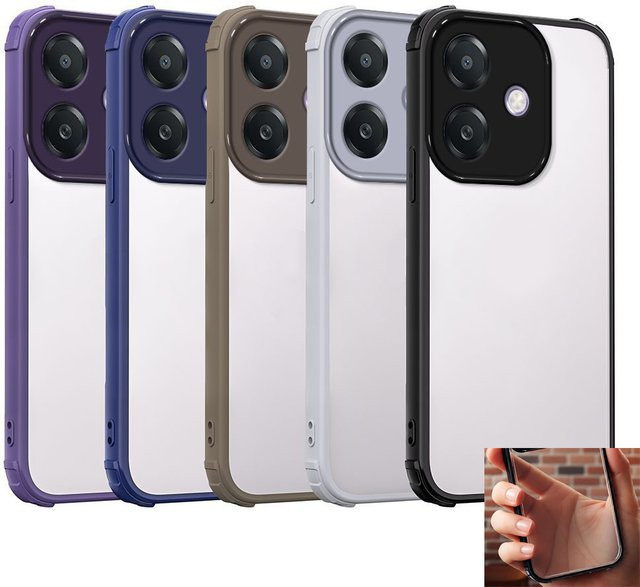 Stoßfeste Acryl-Schutzhülle für Oppo A5 Pro 4G und 5G in Blau - Bild 1