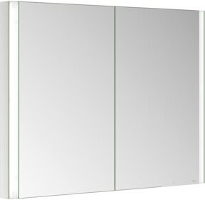 Keuco Spiegelschrank Somaris 2-türig in Weiß mit LED-Beleuchtung, Anti-Beschlag-Funktion und Soft-Close-Türen, B/H/T: 100 x 71 x 11,5 cm - Bild 1