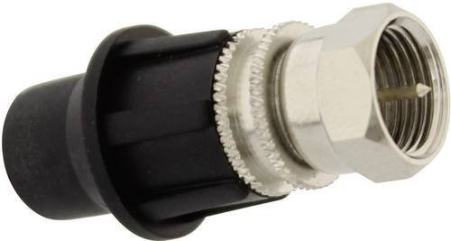 Telecom Security KFM F-Stecker mit Gewinde in Silber für 7mm Kabel - Bild 1