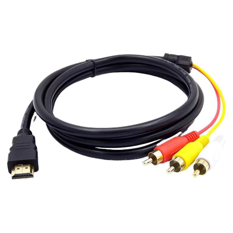 HDMI zu RCA Adapter in Schwarz für 1080P HD Video und Audio mit vergoldeten Anschlüssen - Bild 7