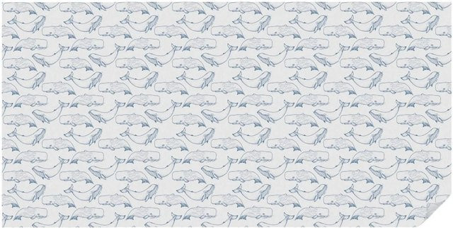 Tulup Buntglasfolie Inspirationen Aus Dem Meer in Weiß und Multicolour, Breite: 200 cm, Höhe: 100 cm - Bild 1