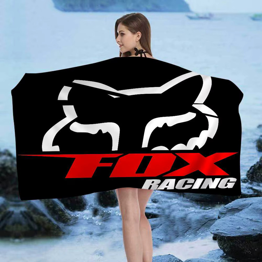 Potdemiel Mikrofaser-Strandtuch mit Racing Car Moto Grafik, schnelltrocknend und saugfähig, Unisex - Bild 3
