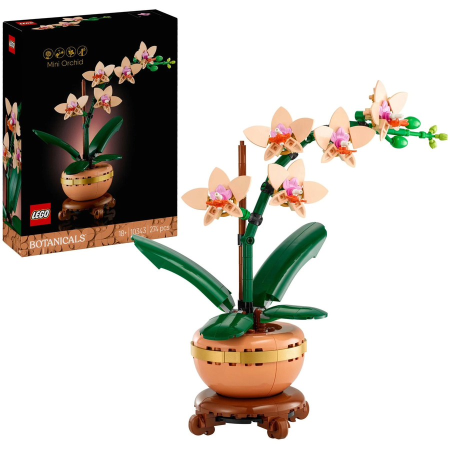 LEGO Botanicals Mini-Orchidee 10343 mehrfarbige Dekoration aus Kunststoff - Bild 2