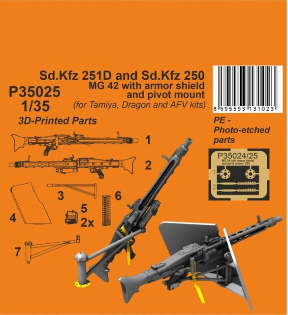 CMK Sd.Kfz 251D/250A MG 42 mit Panzerung und Pivot Mount - Bild 1