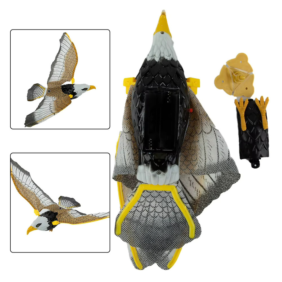Vogelscheuche Adler als Lockvogel zur Schädlingsbekämpfung im Garten, Multicolor, B: 43 cm, H: 25 cm - Bild 2