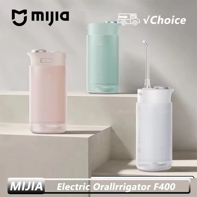 MIJIA Elektrische Munddusche F400, Pink, Weiß, Unisex - Bild 1