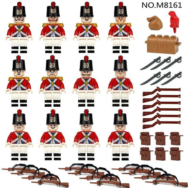 Leil WW Pirat Königliche Marine Linieninfanterie Figuren Soldaten, Bausteine Spielzeug - Bild 1