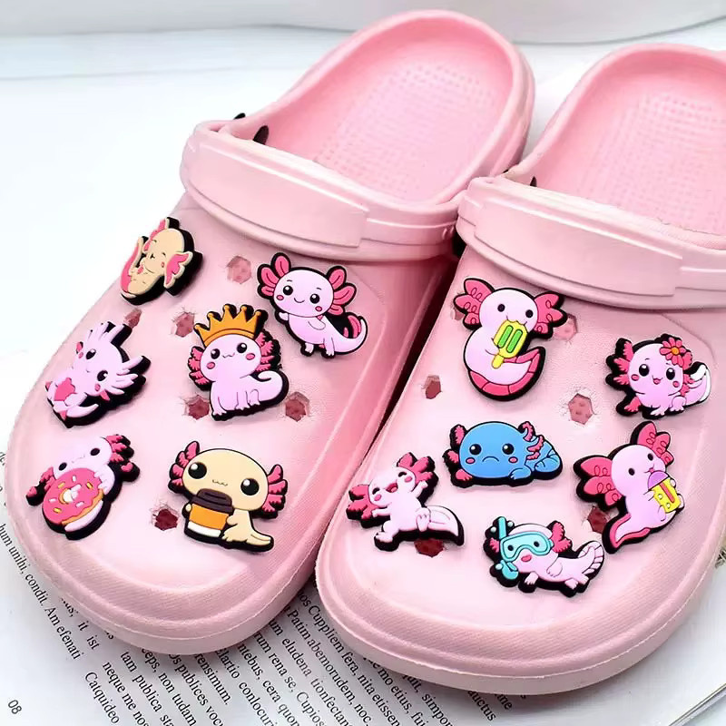 Hot Toys Charms, Salamander-Schuh-Schuhdekorationszubehör, rosa, 12-17 Stück - Bild 2