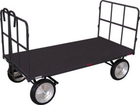 Cordes Handpritschenwagen mit 2 Rohrgitterwänden in Anthrazit RAL 7016 - Bild 1