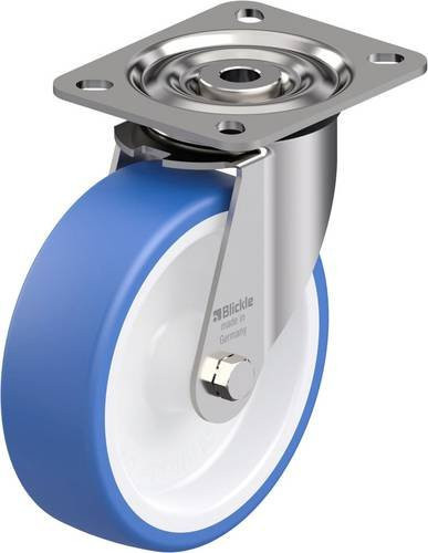 Blickle LX-POTHS 125G Edelstahl-Lenkrolle mit Rad-Durchmesser 125 mm und einer Tragfähigkeit von max. 250 kg - Bild 1