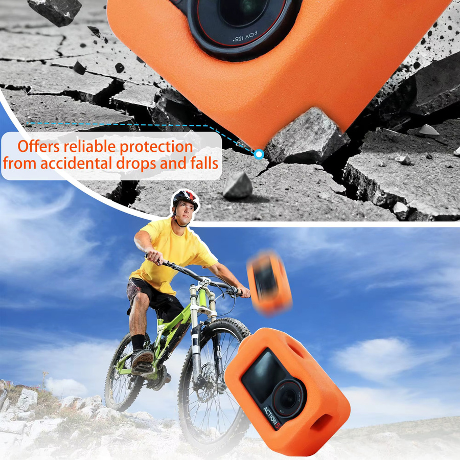 DJI Schwimmendes Tauchgehäuse für Osmo Action 5 Pro, Action 6, Action 4 und Action 3 in Orange mit Surf-Schaumstoff - Bild 6