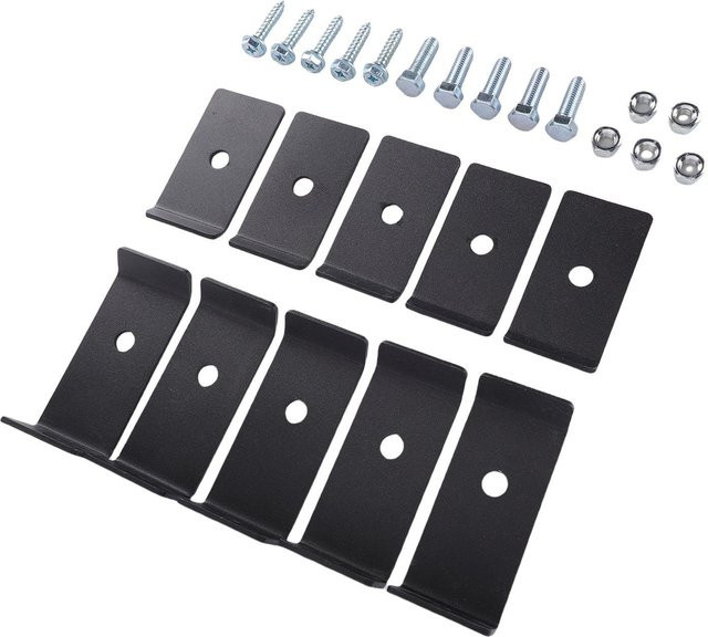 KONNWEI Maschenplatten-Montagesatz aus Edelstahl in Schwarz mit Schrauben und Muttern - Bild 1