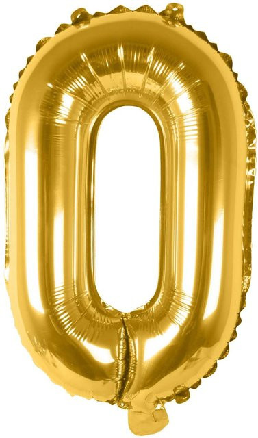 Rico Design Folienballon Buchstabe in Gold, Höhe: 36 cm - Bild 1