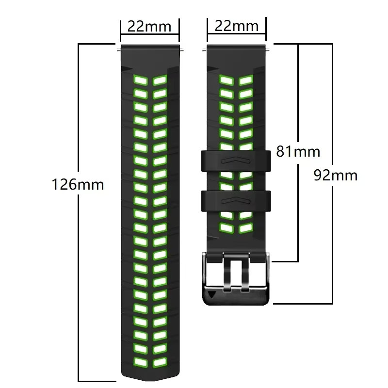 QCTOG Uhrenarmband Silikon, Unisex - Bild 2
