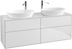 V&B Waschtischunterschrank Finion in Weiß Lack, B/T/H: 160 x 50,1 x 60 cm - Bild 1