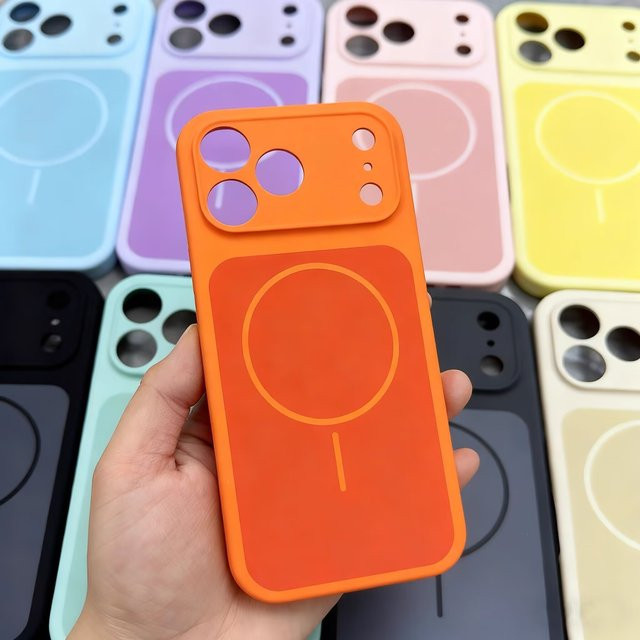 Apple iPhone 17 Pro Max und iPhone 17 Pro Magnetische Flüssigsilikon Schutzhülle mit MagSafe in Purple - Bild 1