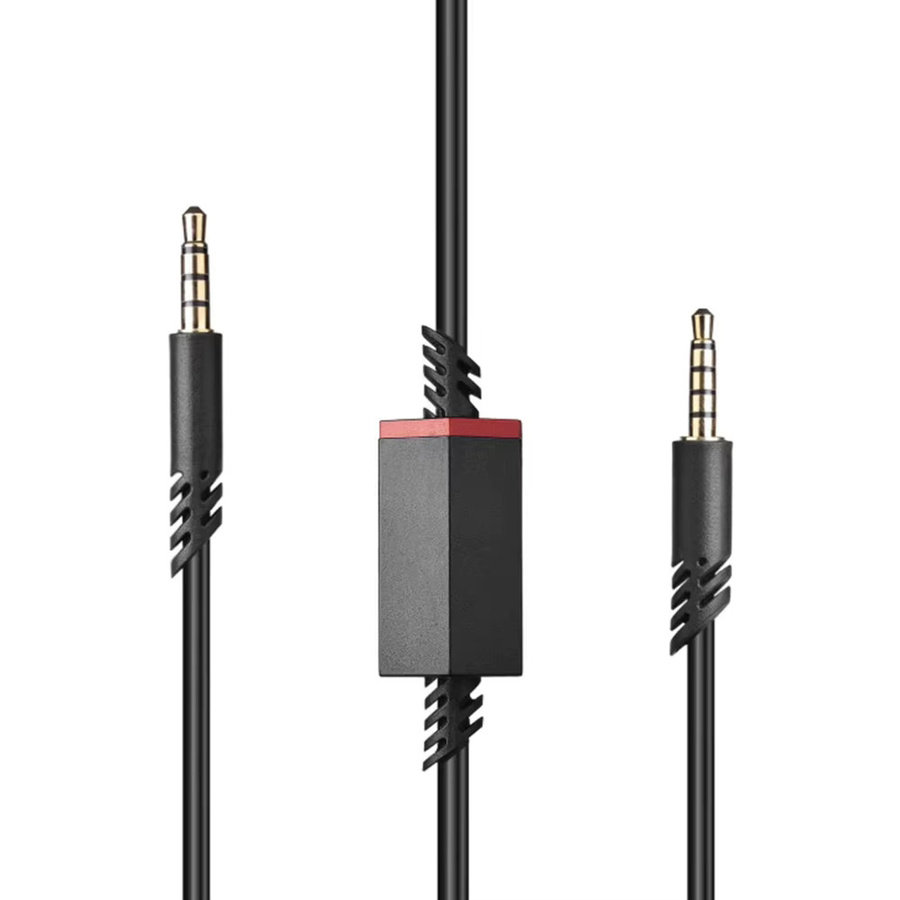 ALLOYSEED Ersatz-Headset-Kabel mit Inline-Stummschaltfunktion für Astro A10 A30 A40 A40TR A50 Gaming-Kopfhörer in Schwarz für PS5/PS4 Controller - Bild 3