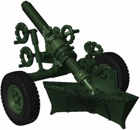 Planet Models MO-120-RT-61, 120mm rifled towed mortar, Modellbausatz, 1:72