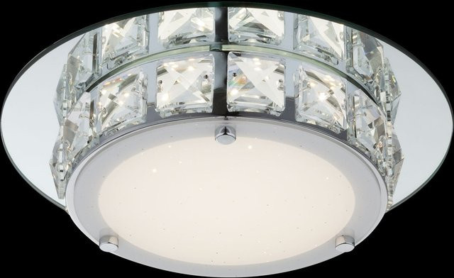 Deckenleuchte MARGO von Globo Lighting in Chrom und Silber mit Kristall- und Glaselementen - Bild 1