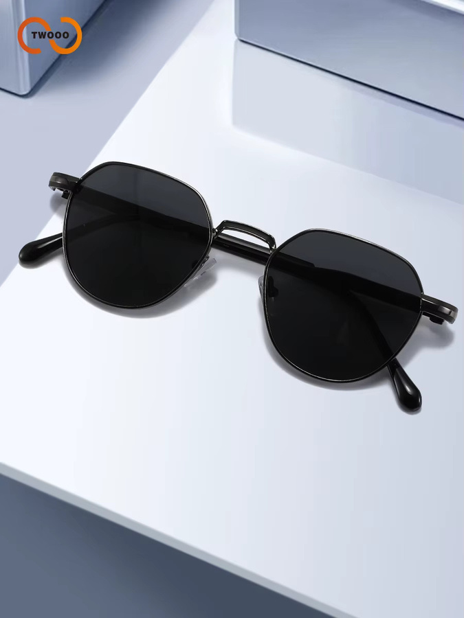 TWOOO Sonnenbrille Hexagonal, Unisex, Vollrand, Metall - Bild 4
