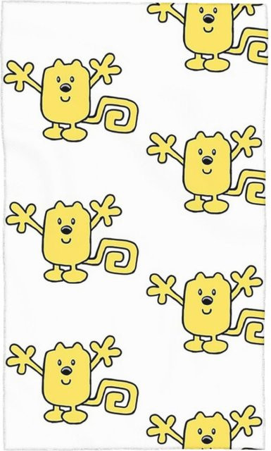 Creative Man Gesichtstuch Wow Wow Wubbzy in Weiß, B: 30 cm, H: 60 cm - Bild 1