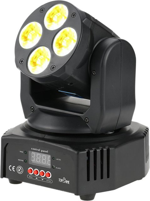 Tomshine 6-in-1 Moving Head Bühnenlicht mit 60W 4 LEDs RGBW, Bernstein und UV für Wascheffekte, grau - Bild 1