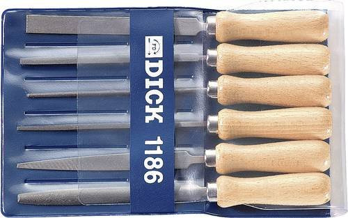 F. Dick Schlüsselfeilen-Satz 6-teilig, Farbe Silber, Hieb-Länge: 100 mm - Bild 1