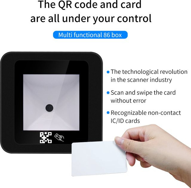 LUCKING DOOR Embedded QR Code Reader Modul 1D 2D Scanner in Schwarz mit USB TTL RS232 Wiegand Interface - Bild 1