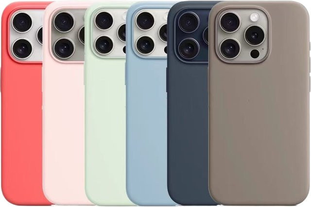 Apple Original Flüssig-Silikon-Hülle mit MagSafe für iPhone 15 Pro Max und iPhone 15 Pro in Pink - Bild 1