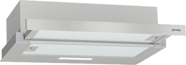 Gorenje Flachschirm-Dunstabzugshaube TH62E3X in Silber aus Edelstahl mit LED-Display und Innenbeleuchtung - Bild 1