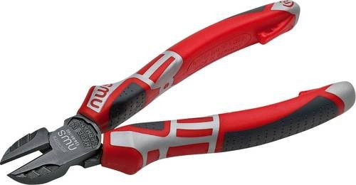 NWS Werkstatt Seitenschneider mit Facette aus Stahl in Rot, Länge: 145 mm - Bild 1