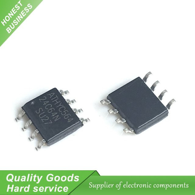 Atmel AT24C64 EEPROM Speicher SOP8 in Schwarz, 20 Stück - Bild 1