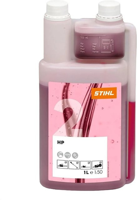 Stihl Zweitaktmotorenöl HP Mineralöl mit Dosierflasche 1 l - Bild 1