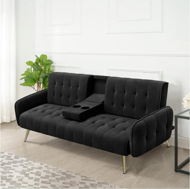 HTI-Living Click-Clack Sofa mit Knopfsteppung und Schlaffunktion, Breite: 180 cm, Tiefe: 100 cm - Bild 1