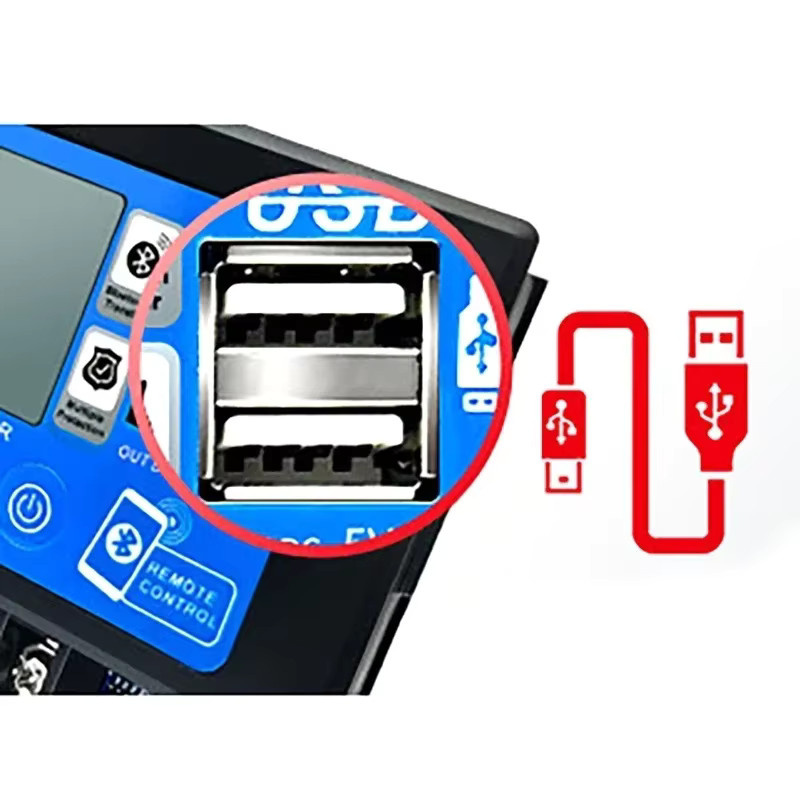 luxuglow Smart MPPT Solarregler mit Bluetooth und WIFI für 12V/24V Energie-Speicher mit LCD Display - Bild 4