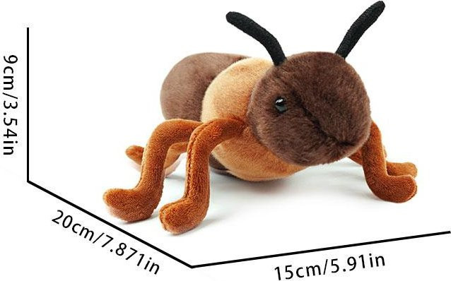 Yiran Health & Beauty Zarte Insekten Plüschtiere, Bunt / Mehrfarbig, Braun - Bild 1