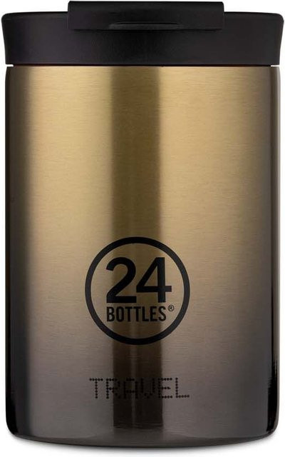 24Bottles Travel Tumbler Glam Skyglow in Multicolour mit Gold, 350ml - Bild 1