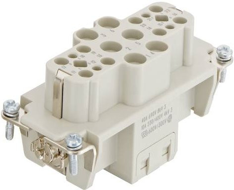 Harting Einsatz Crimpanschluss 09380183102 aus Kunststoff in Beige - Bild 1